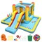 Inflatable Bounce House 7-in-1 Bouncy Castle with Slide and Tunnel with 550W Blower